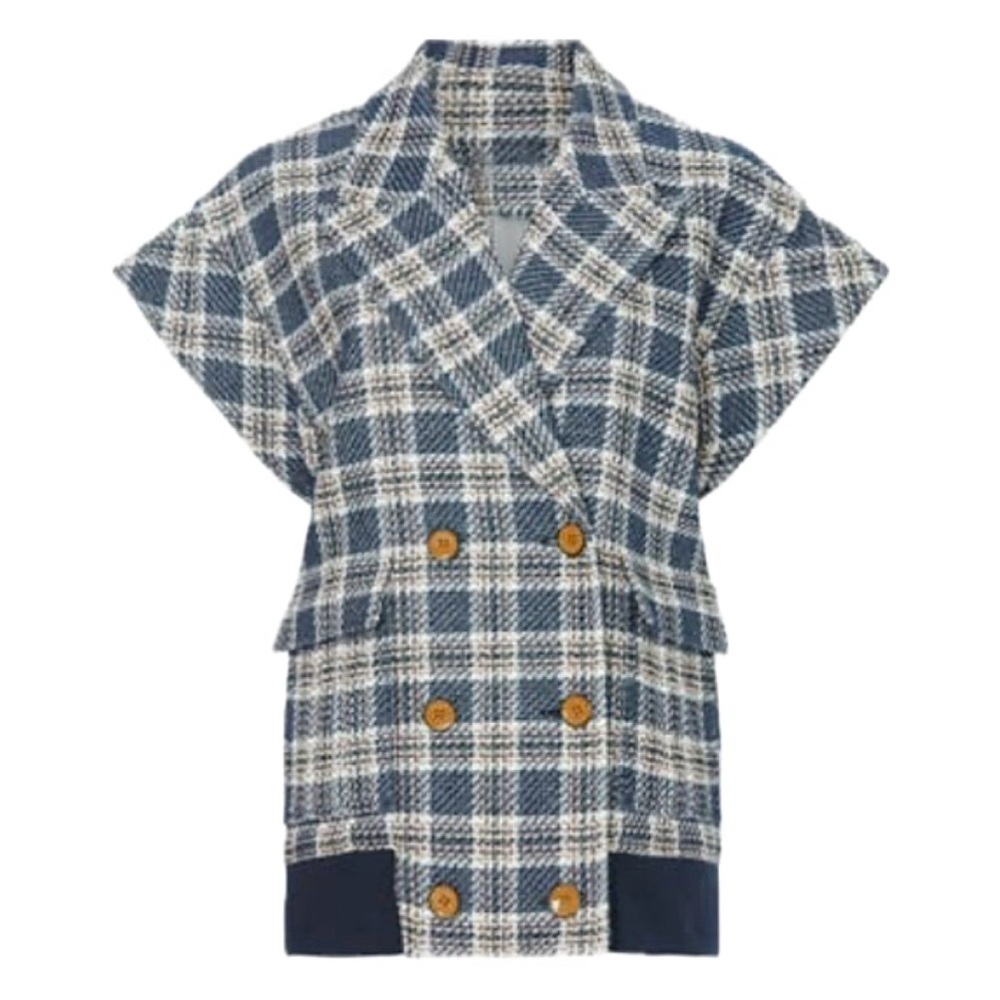 Veronica Beard Plaid Double-Breasted Women's Jacket